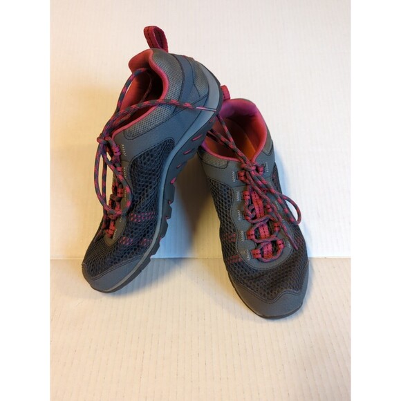 Merrell Castle Rock Shoes Sneakers Honeysuckle Womens 8 Gray Pink Hiking Outdoor - Picture 1 of 7